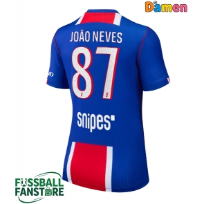 Paris Saint-Germain Joao Neves #87 Replik Heimtrikot Damen 2026-27 Kurzarm